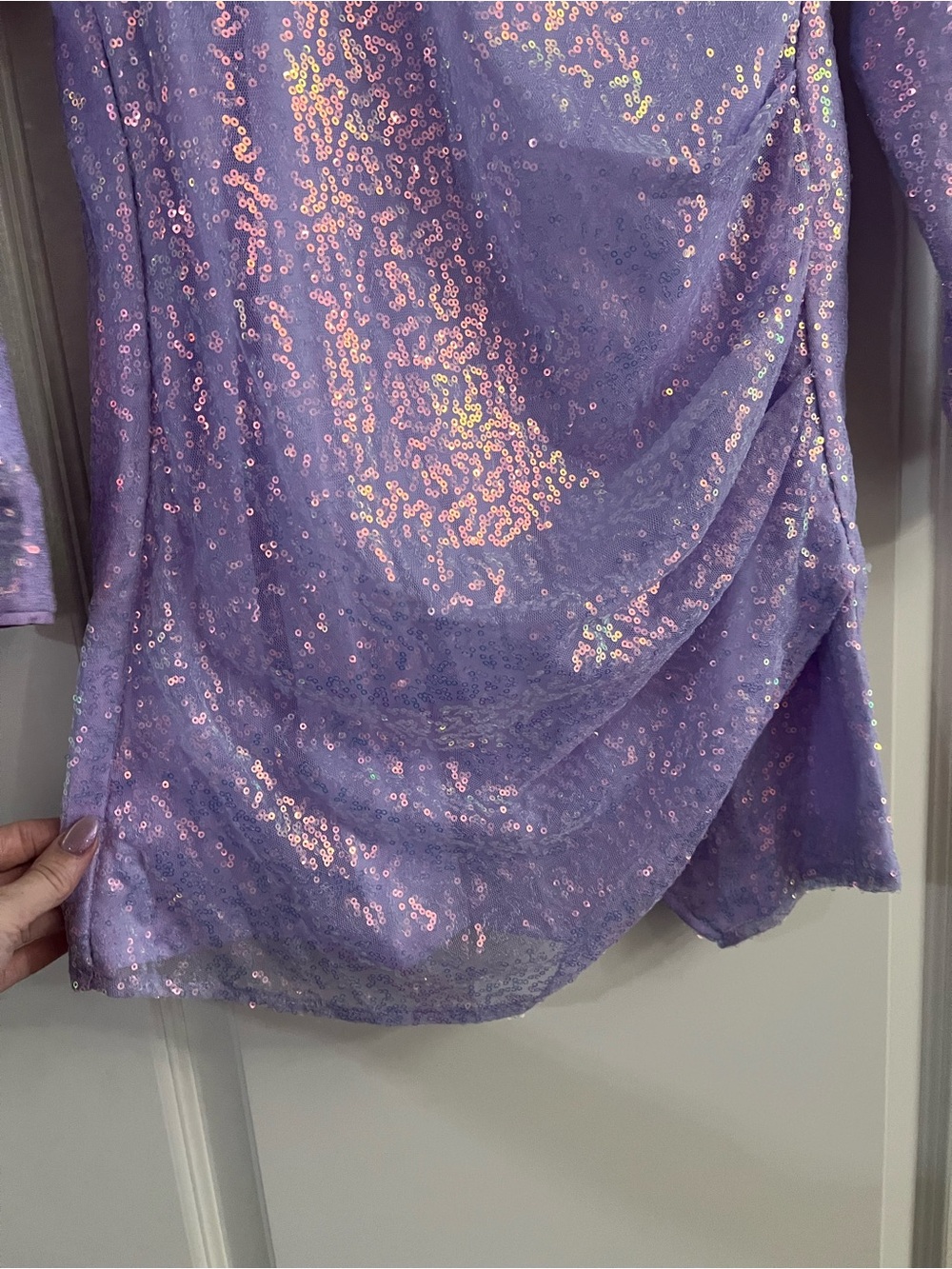 Le Lis Lavender Sequin Mini Dress - Picture 4 of 11